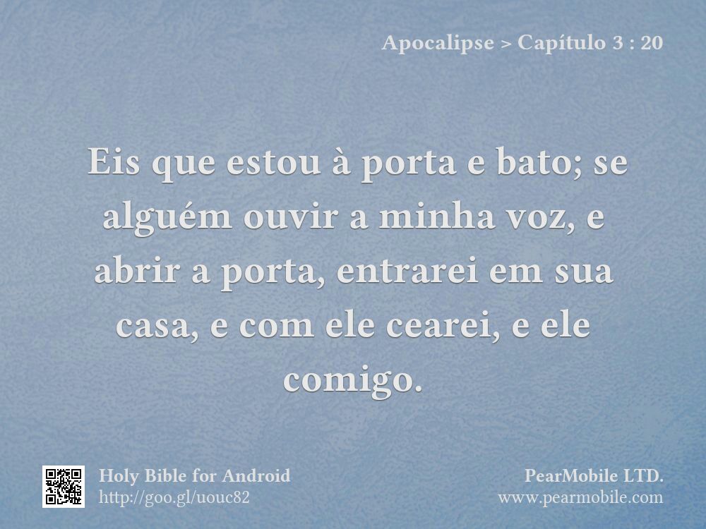Apocalipse, Capítulo 3:20